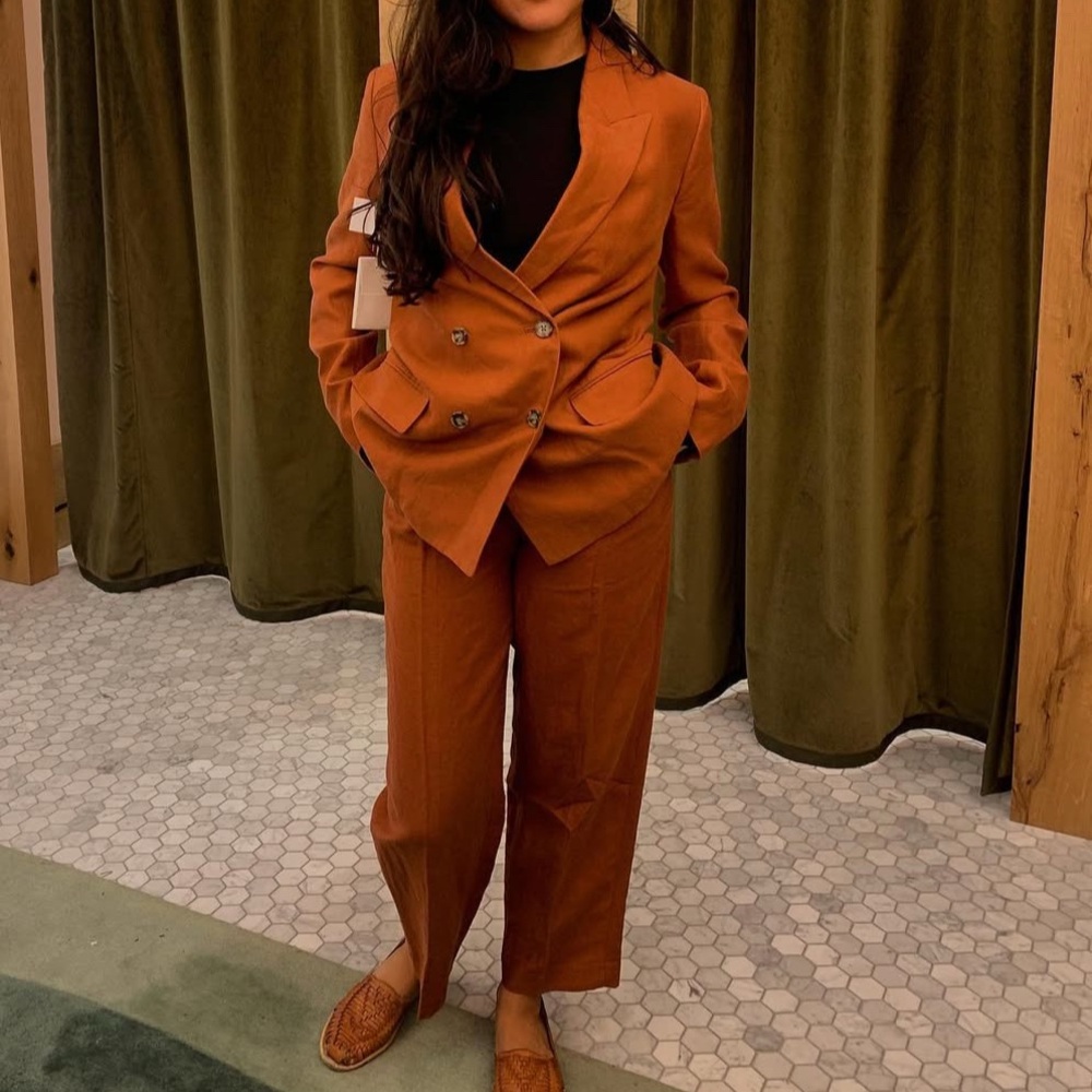 Wilfred linen suit set / double breasted suit